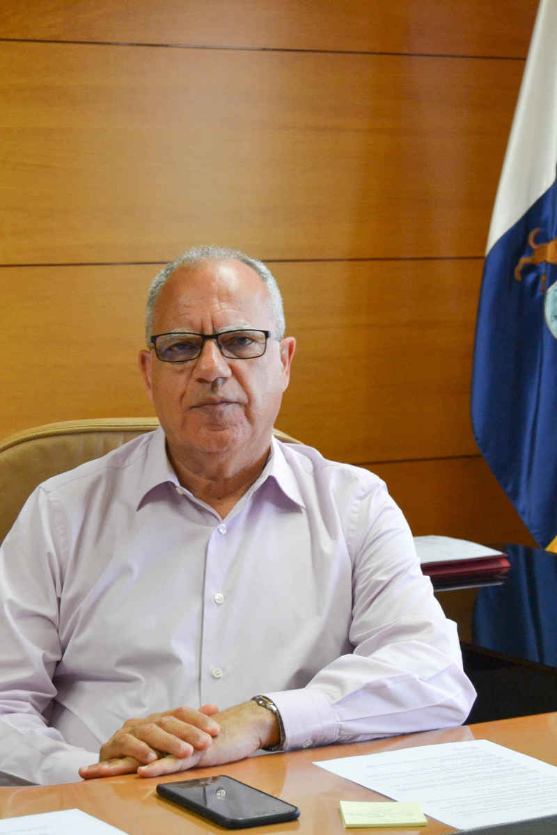 El presidente del Cabildo de La Gomera y del Consejo Insular de Aguas de La Gomera, Casimiro Curbelo